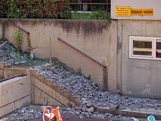 Abbruch defekte Stiege